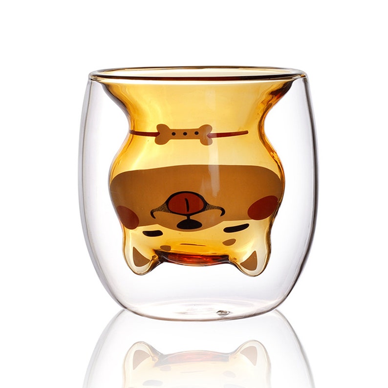 Cute Mugs Cute Dog Tea Coffee Cup Milk Couple Double Wall Etsy