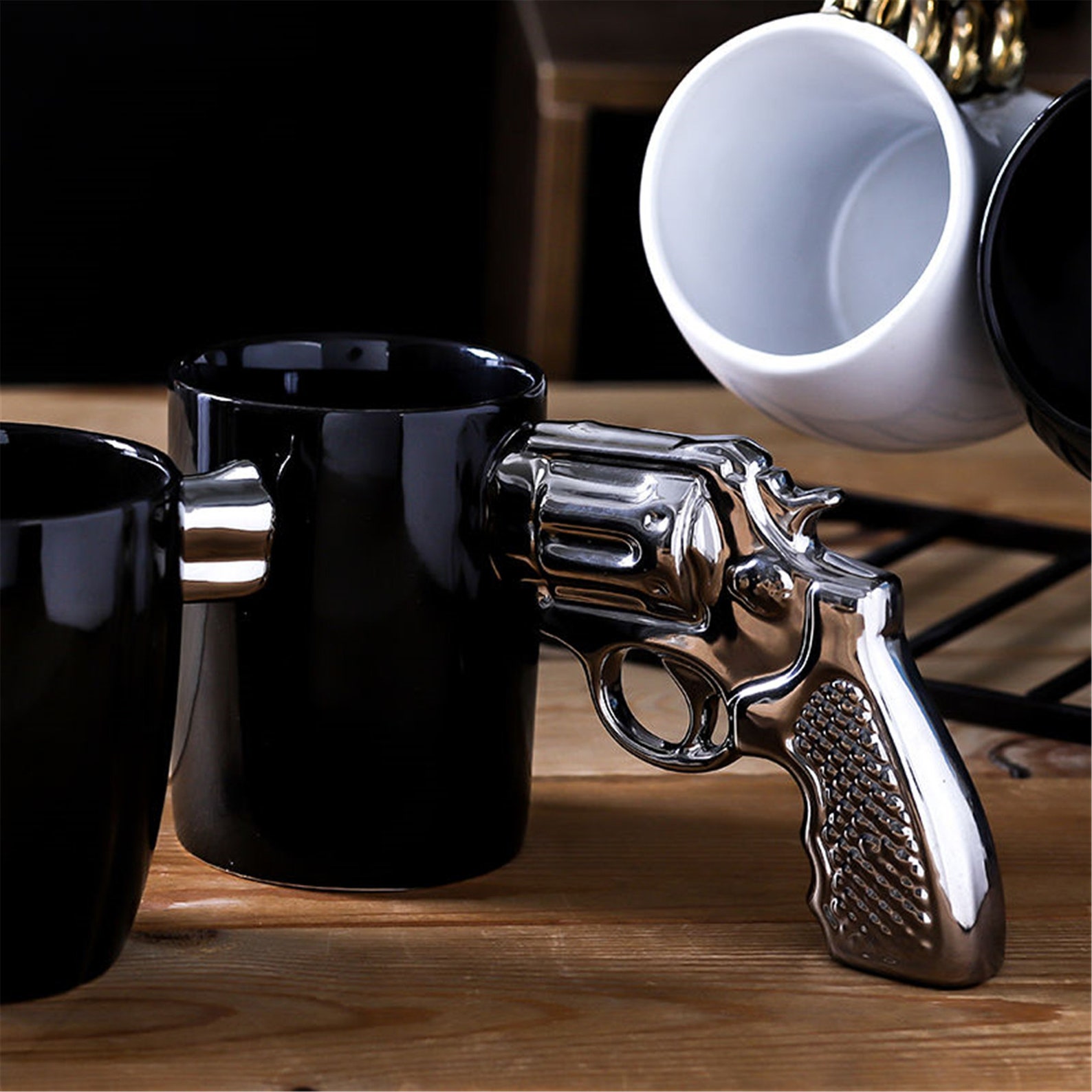 Novelty Ceramic Mug Coffee Mugs Gun Mug Pistol Cup for amazing Etsy