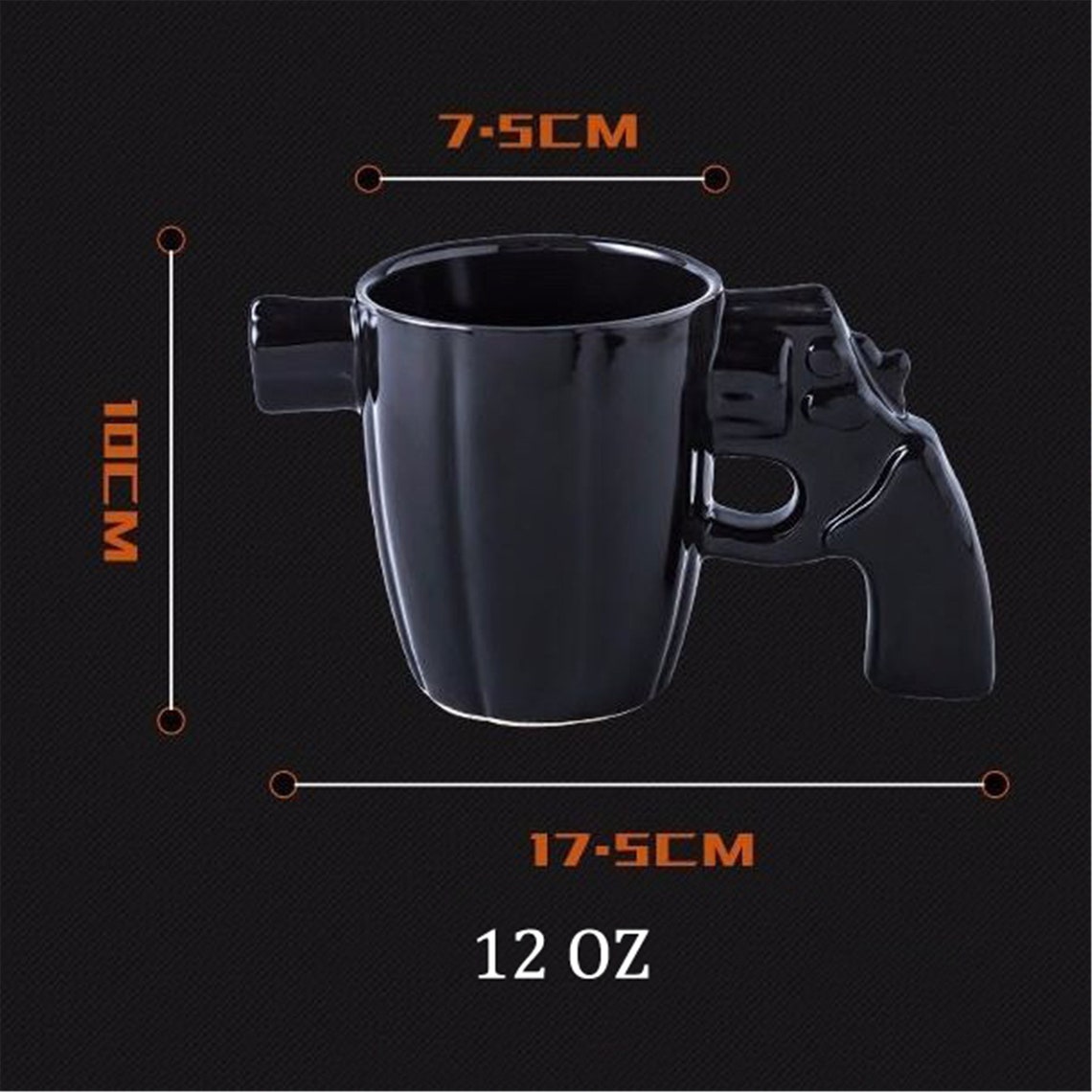 Novelty Ceramic Mug Coffee Mugs Gun Mug Pistol Cup for amazing Etsy