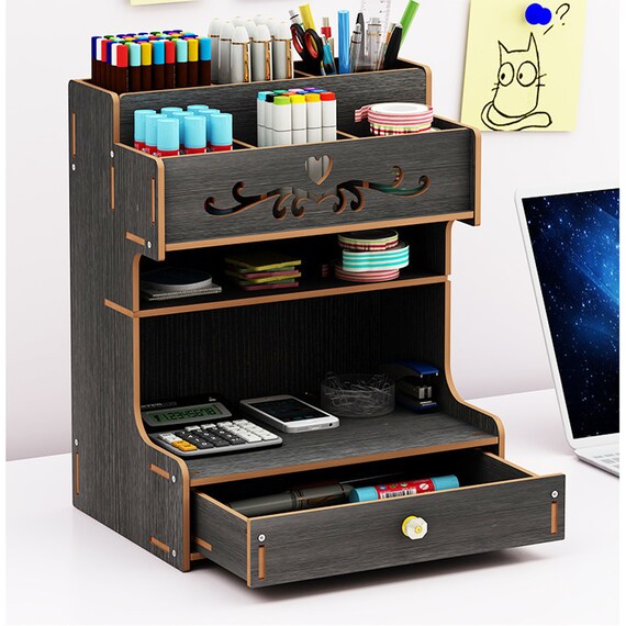 Schreibtisch Stiftehalter Briefpapier  Aufbewahrung Organizer Box Eisen NEU~~ 