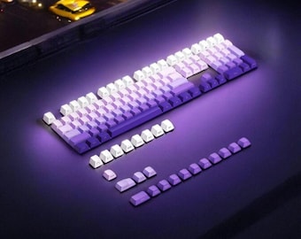 Gradient PBT Keycap Set: Cherry Profile, RGB Backlit, 135 Keys