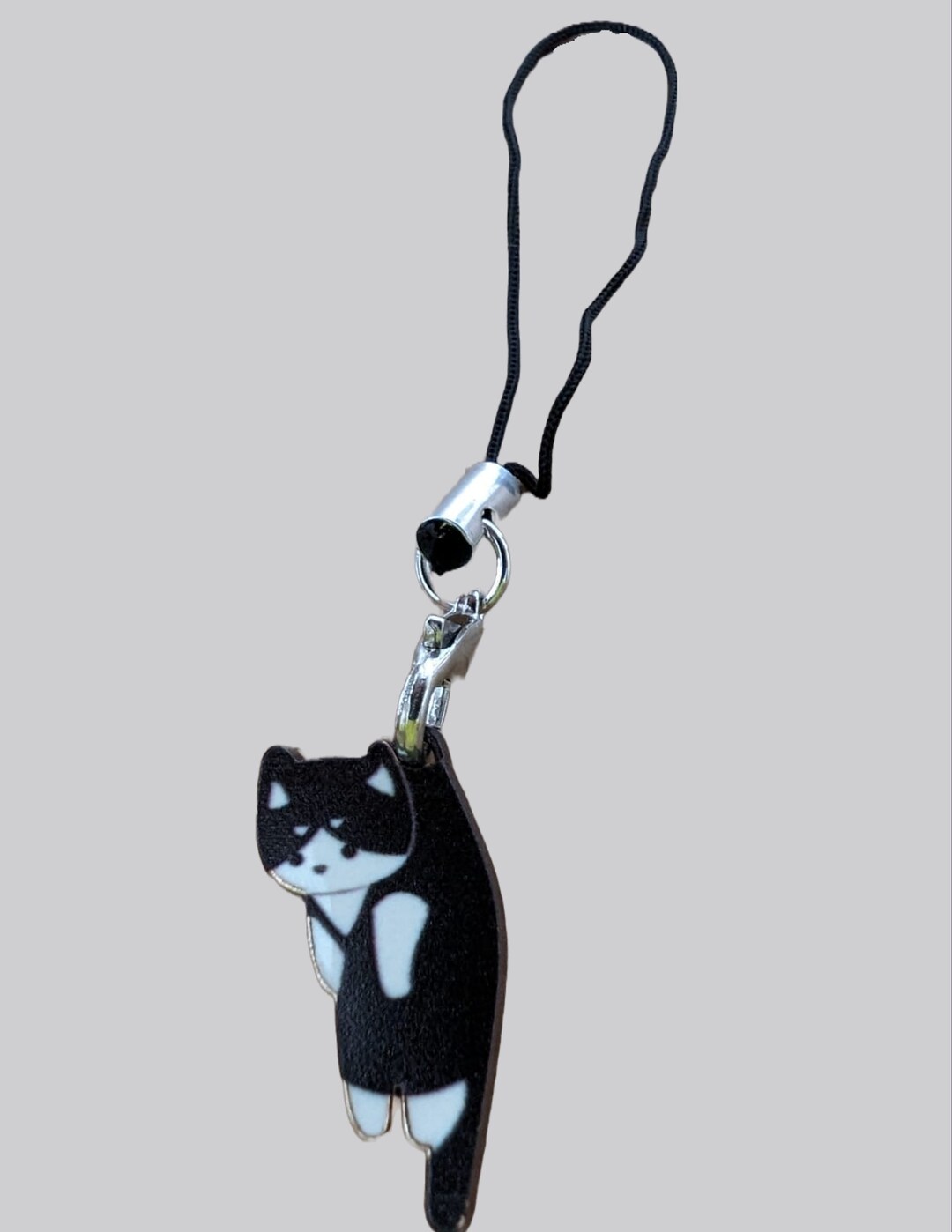 Black Cat, Phone Charm, Kitten, Cute Cat, Hanging Cat, Charm, Dangle
