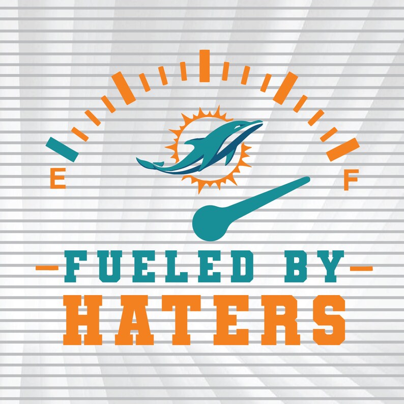 Miami Dolphins Fueled By Haters Svg NFL Lover svg Football | Etsy