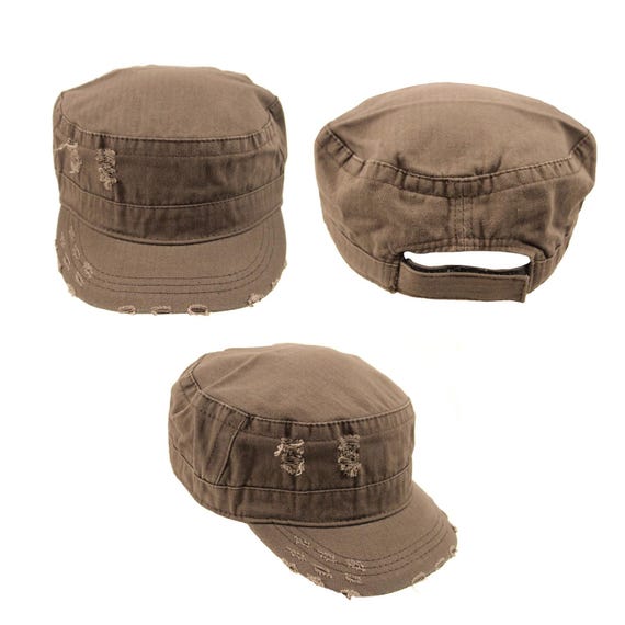 Stetson Hat Cadet Cap Pack Cadet Hat Army Cap Washed Cotton Flat