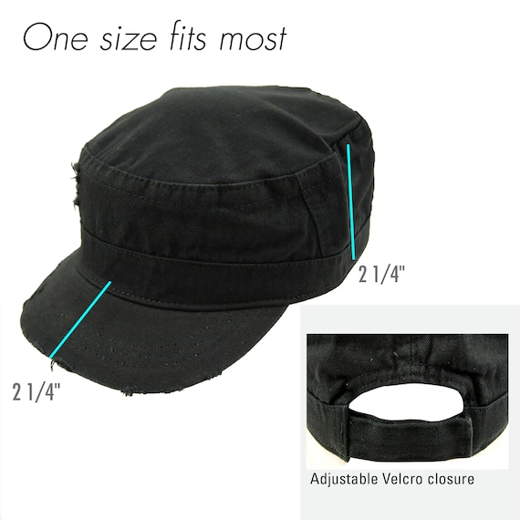 Gorra Militar del Ejército de, Negro 