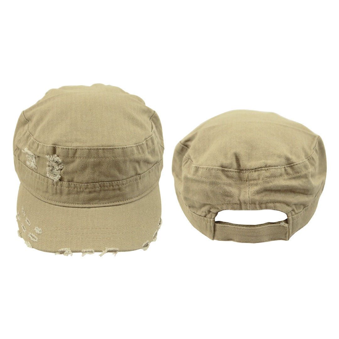Armycrew Cotton Twill Flat Top Military Hat - Pink Cadet Style Cap, One Size Fits Most