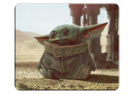 The Child Baby Yoda Grogu From Mandalorian Custom Art Etsy etsy