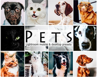 Pets Lightroom Presets: Mobile & Desktop Filters (DNG, XMP)