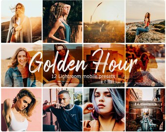 Golden Hour Lightroom-förinställningar: Varm ton-mobilfilter (DNG)