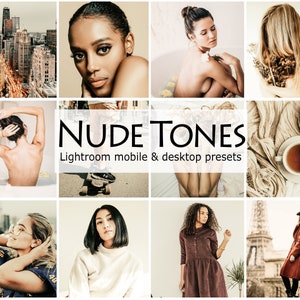 Nude Tone Lightroom Presets, Mobile & Desktop Filters (DNG, XMP, PDF)