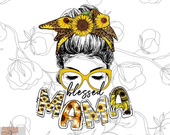Download Blessed Mom Svg Etsy
