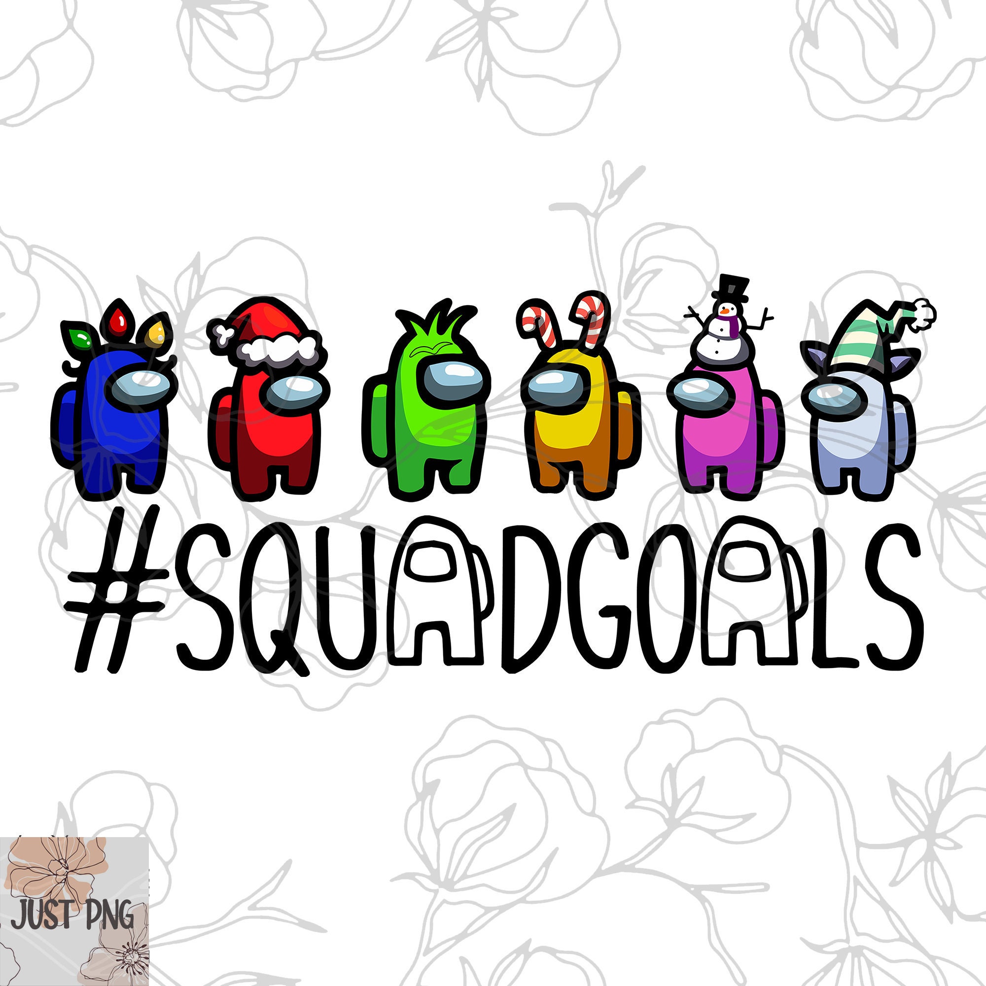 Download Squad Goals png Among Us png Christmas png Amongus png | Etsy