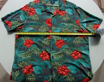 George Aloha Shirt Size 2XL Rayon Lightly Used Shipping is Included!