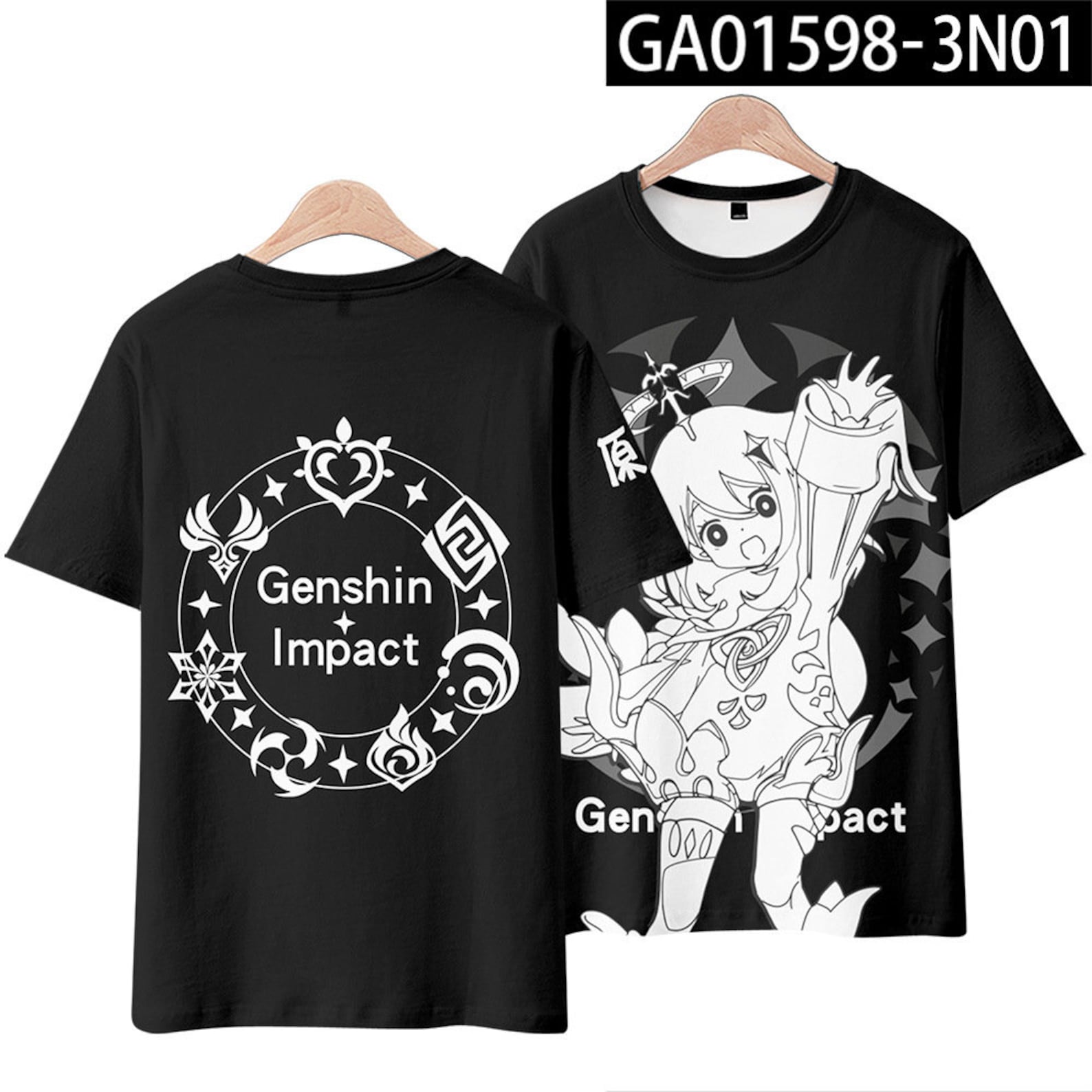 genshin impact tee shirt