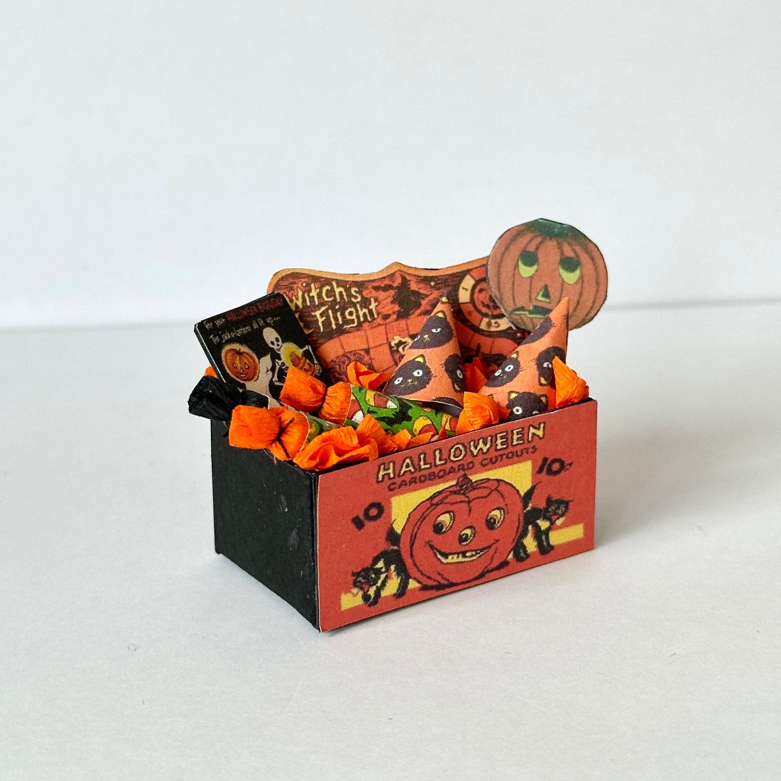 Handmade Miniature Dollhouse 1:12th Spooky Halloween Party Box ...