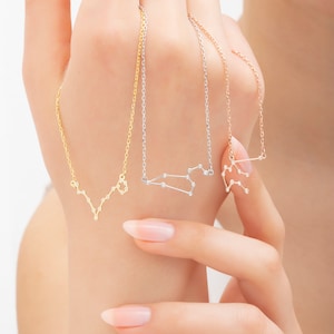 Sternzeichen Halskette * Horoskop Halskette * Sternbild Halskette * Geburtstag Sternzeichen Beste Freundin Geschenk * Sternzeichen Vektor Halskette * Geschenk für Sie *