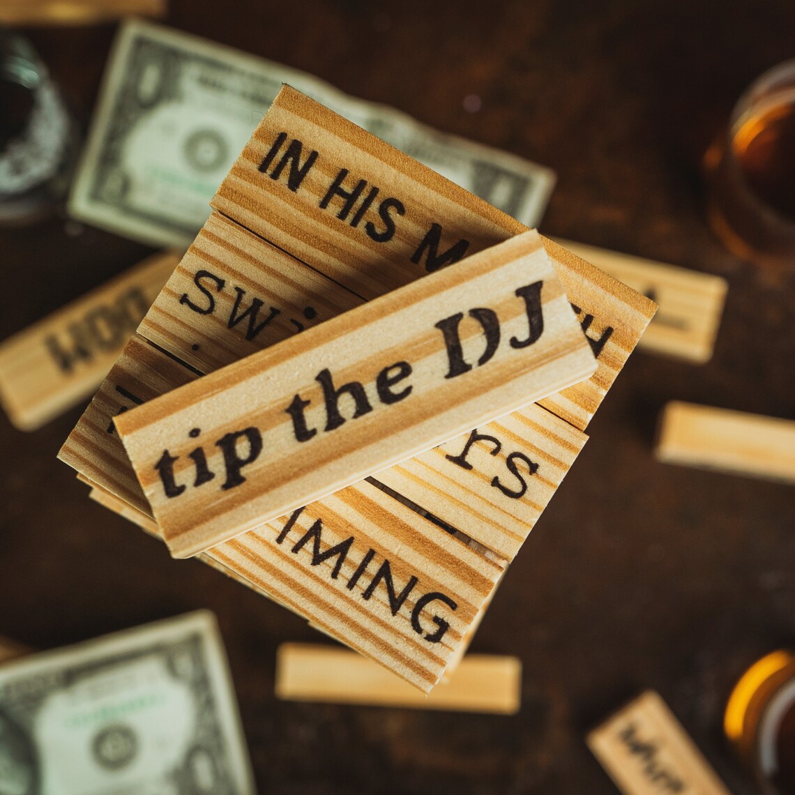 Tipsy Tiles Classic Drunk Jenga Tower Drinking Game Set Etsy