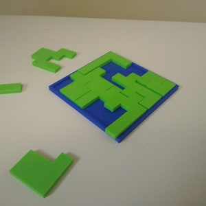 2D Puzzle 3D printed