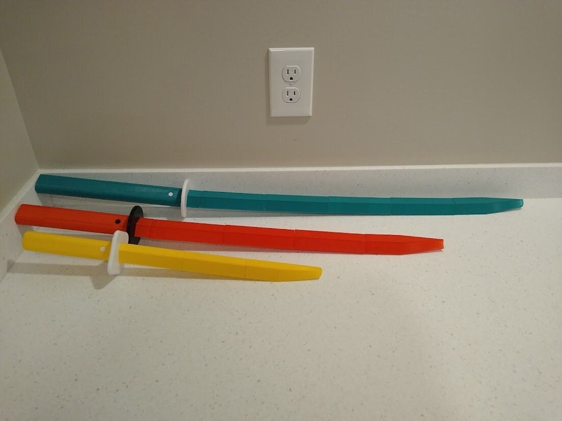 Samurai Props Samurai Prop Swords 3D Printed - Etsy