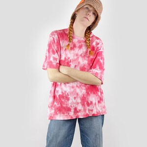 Oversize Shirt, T-Shirt, Spring, Summer, Batik, Red, handmade clothing, cotton, organic, Shirt, women