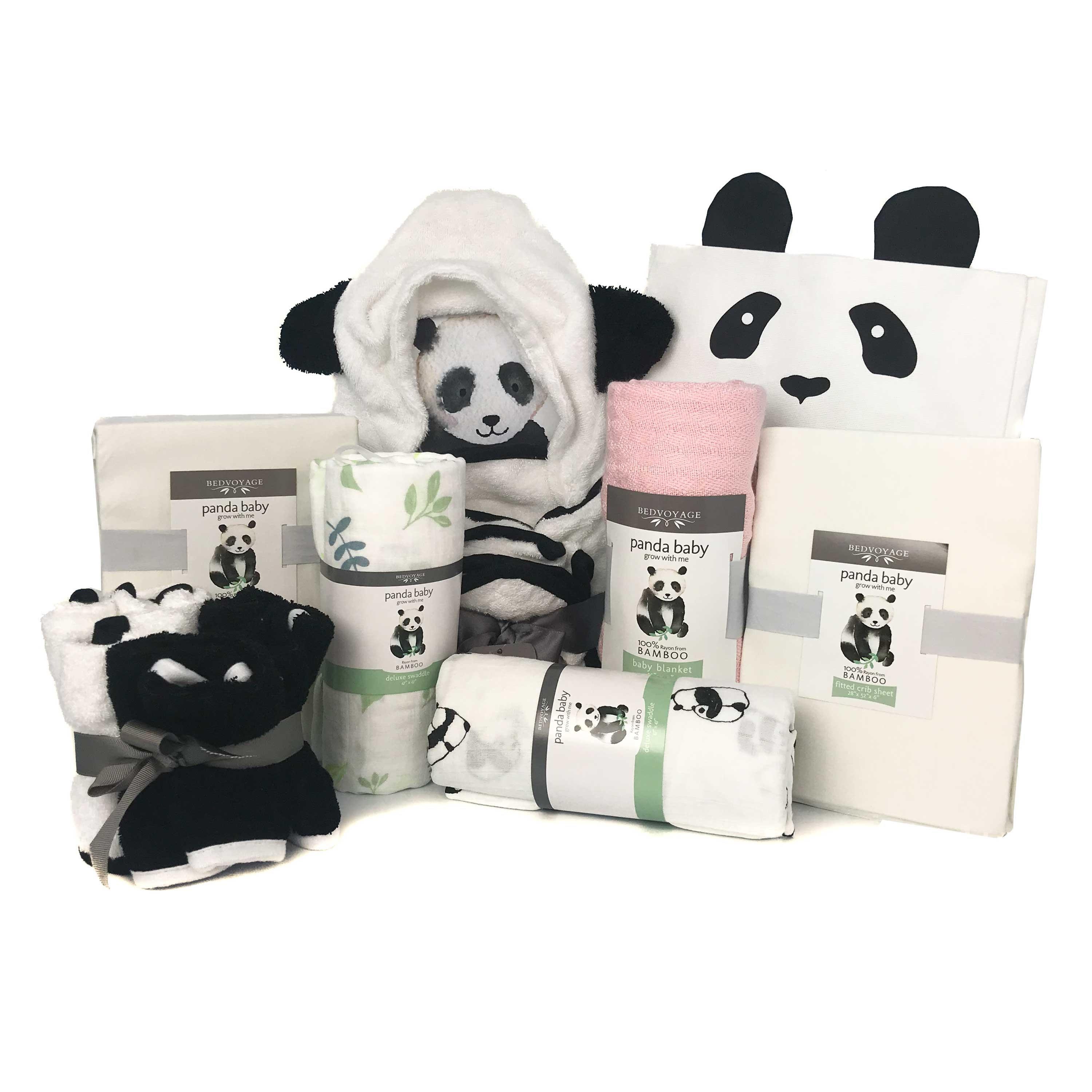 Panda Baby Gift Basket Set Bamboo Etsy
