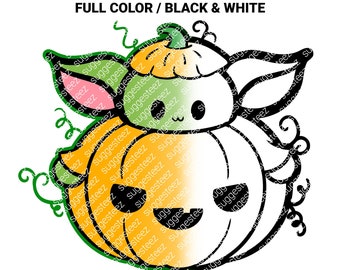 Yoda Black And White Etsy