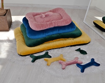 Velour Pet Mat: Cozy Dog Bed, Anti-Claw Fabric