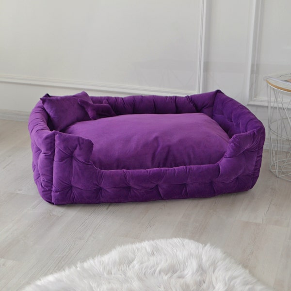 Purple Dog Bed Etsy