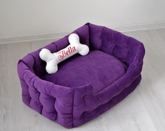 Customizable Dog Bed - Personalized Pet Bed with Name
