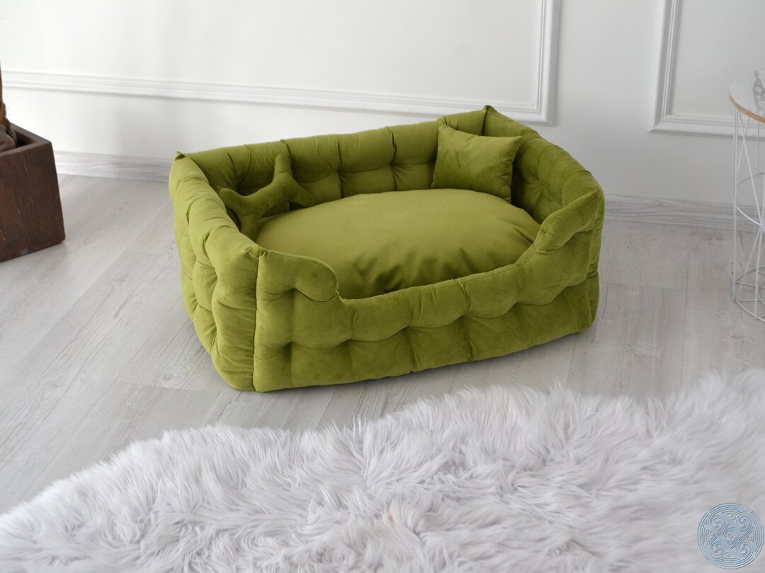 Dog Bed Casper Dog Bed Light Green Dog Bed Elevated Dog Etsy