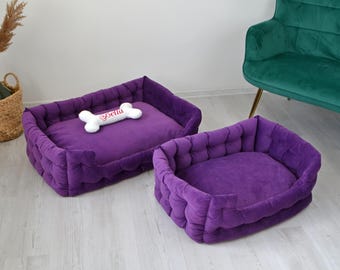 Large Dog Bed – Cozy Washable Pet Bed, Multiple Sizes & Colors