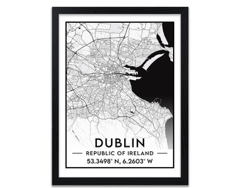 Dublin - Map - Print