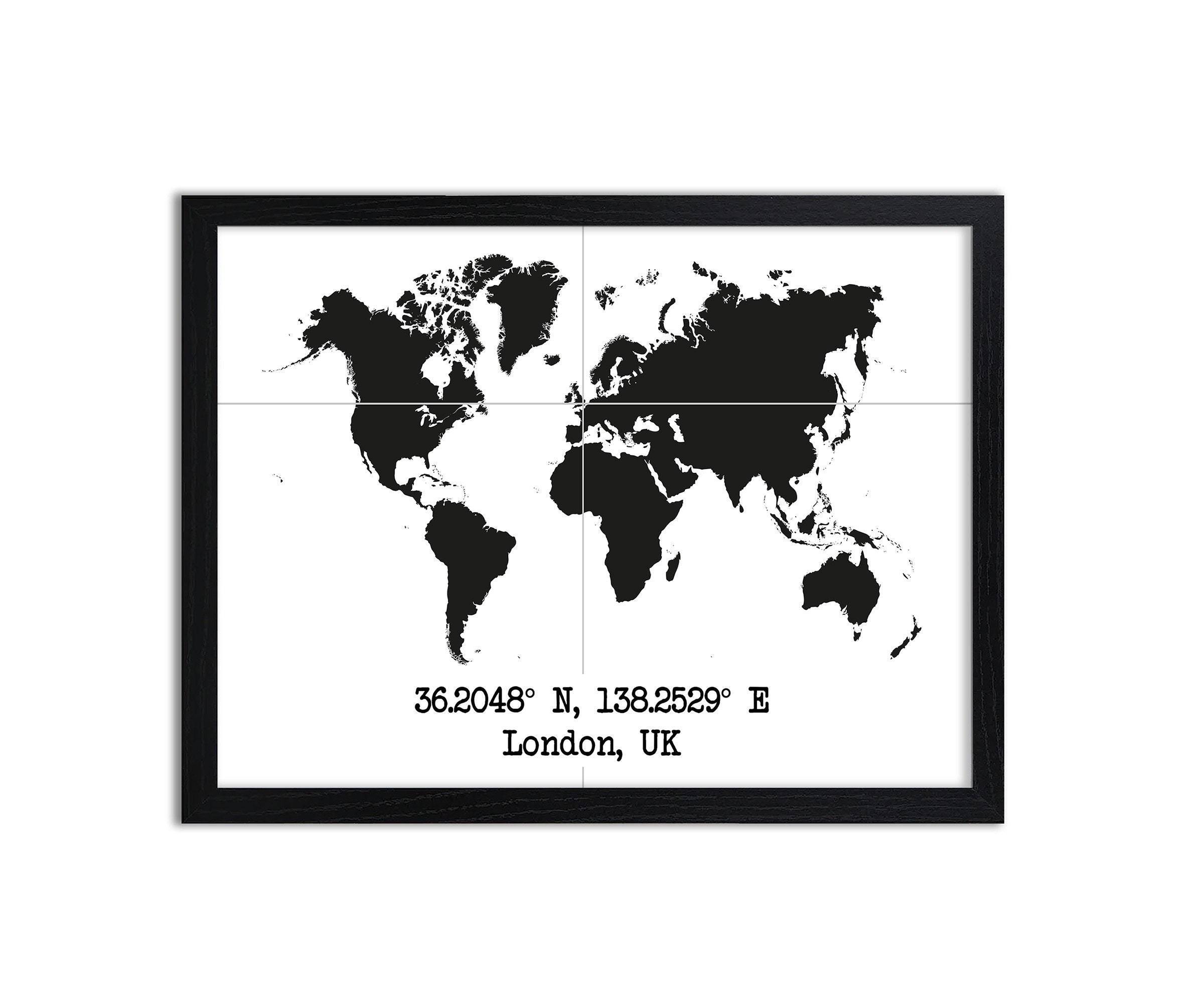 Taylor Map Poster UK