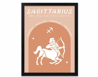 Sagittarius - Zodiac Sign - Print