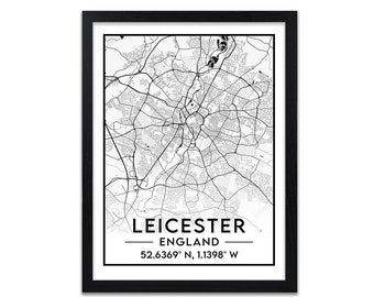 Leicester - Map - Print