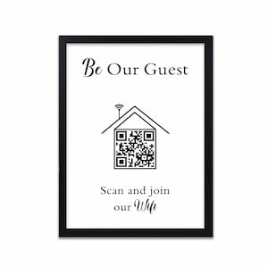 Custom - Wifi QR Code - Digital Download