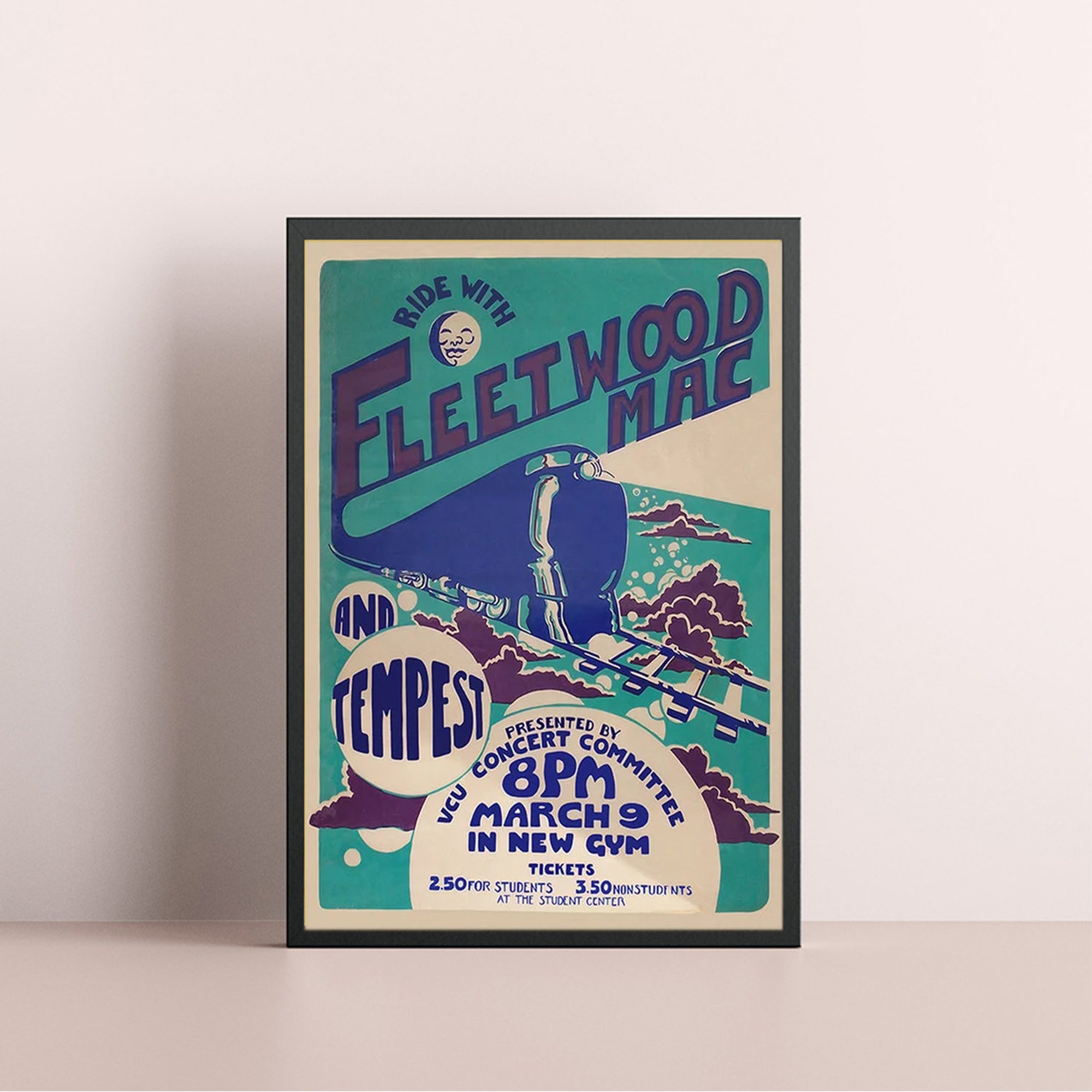 Fleetwood Mac In Concert Vintage Poster