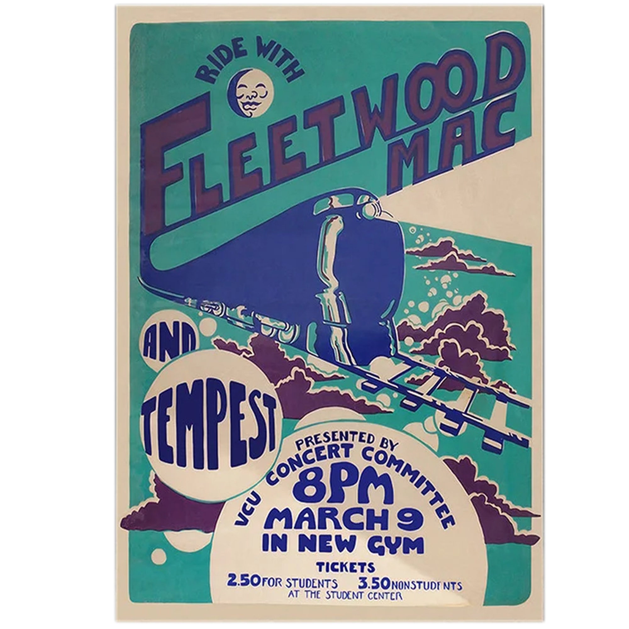 Fleetwood Mac In Concert Vintage Poster
