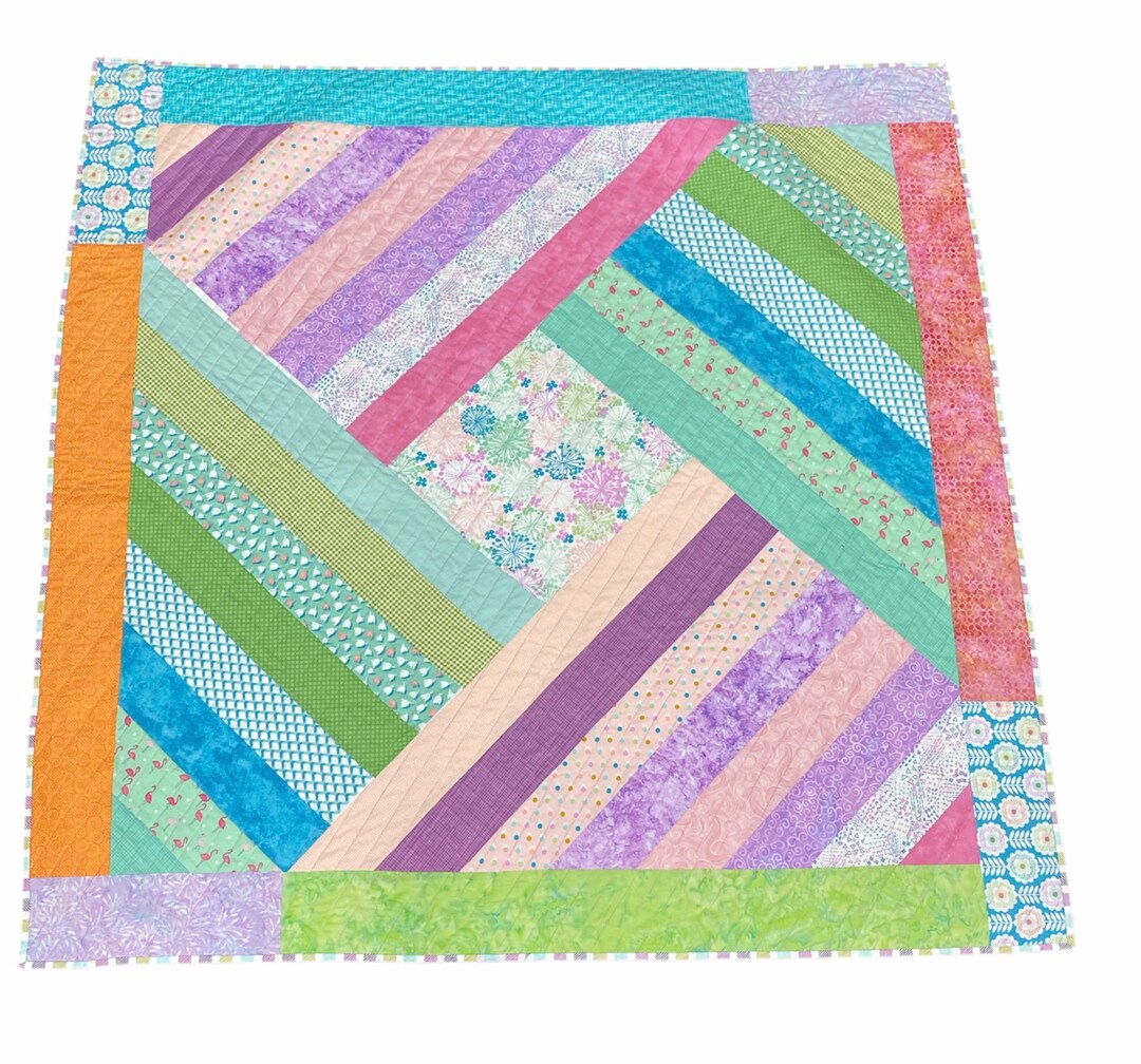 Quilt Spring Time Modern Quilt Springtime Colors - Etsy