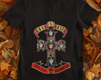 Biker Pendentif Gun N’Roses Avec Son Collier Rock Pistolets Et Tête De Mort