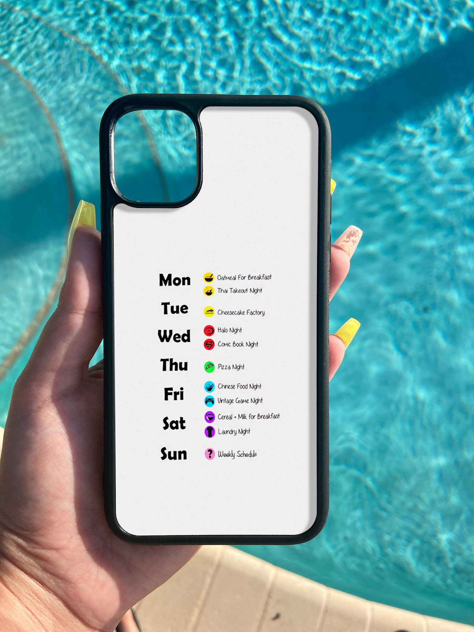 The Big Bang Theory Weekly Schedule Sheldon Leonard Iphone Etsy