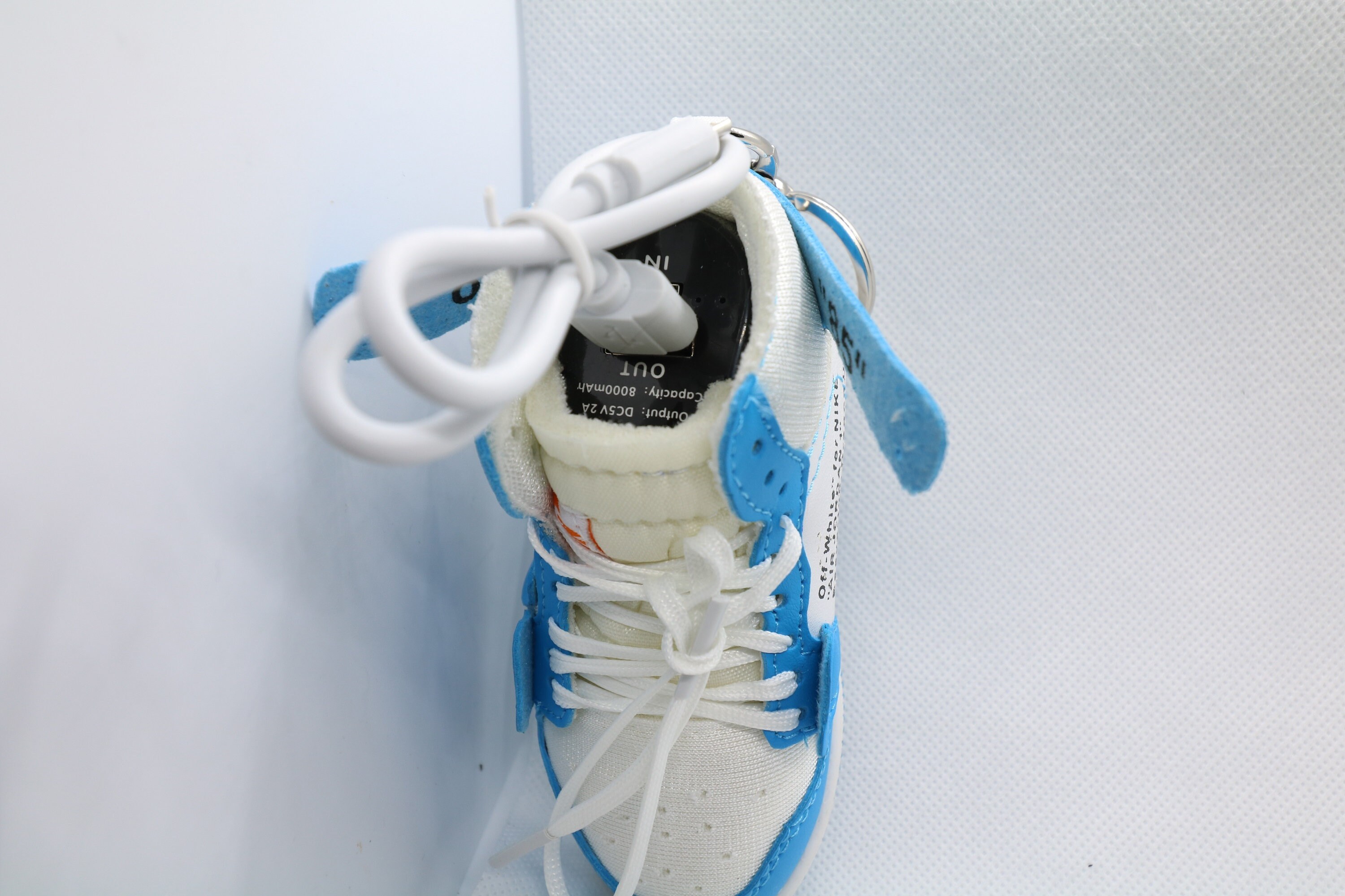 Jordan portable power bank sneaker charger keychain Etsy