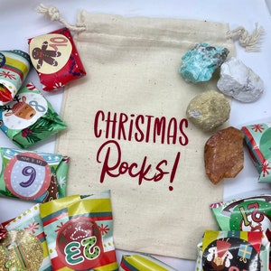 Advent Calendar, Crystal Advent Calendar, Science Learning Kit, Christmas Rocks, Christmas Activity, Gem and Mineral Box, Christmas Gift Box image 1