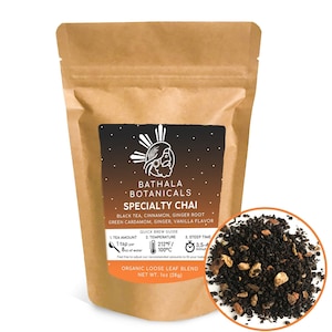 Bathala Botanicals Specialty Chai Tea - Loose Leaf Specialty Indian Chai Tea - 1oz | 2oz | 4oz Tea Pack - Chai Tea Gift - Premium Chai Tea