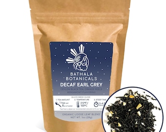 Decaf Earl Grey Loose Leaf Tea - Bergamot Flavor