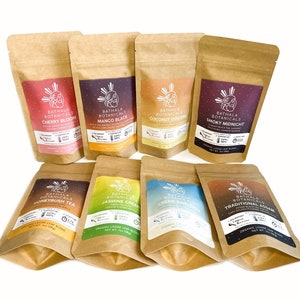 Loose Leaf Exotic Blends Tea Flight Sampler Pack Bathala Botanicals - Choose Any 4 or All 8 - Tea Variety Pack - Tea Sample - Tea Gift Set
