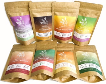 Loose Leaf Decaf Tea Sampler Pack Bathala Botanicals - Choose Any 4 or All 8 - Caffeine-Free Tea Variety Pack - Tea Samples - Tea Gift Set