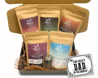 Father's Day Tea Gift Set: Loose Leaf Sampler with Strainer