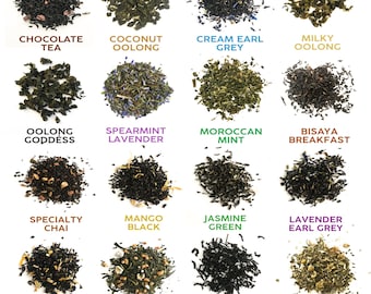 Loose Leaf Mix and Match Custom Made Tea Sampler Pack Bathala Botanicals - Choose Any Tea Variety Pack - Tea Sample Pack - Tea Gift Set