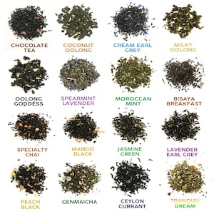 Loose Leaf Mix and Match Custom Made Tea Sampler Pack Bathala Botanicals - Choose Any Tea Variety Pack - Tea Sample Pack - Tea Gift Set
